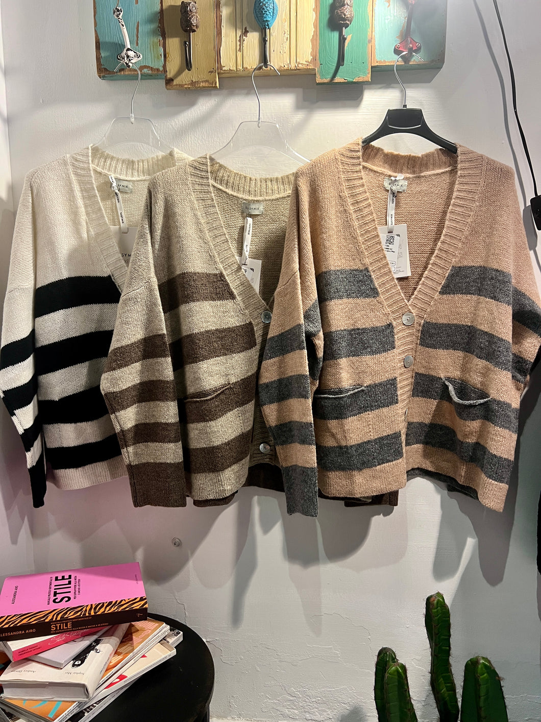 Susy Mix Cardigan rigato