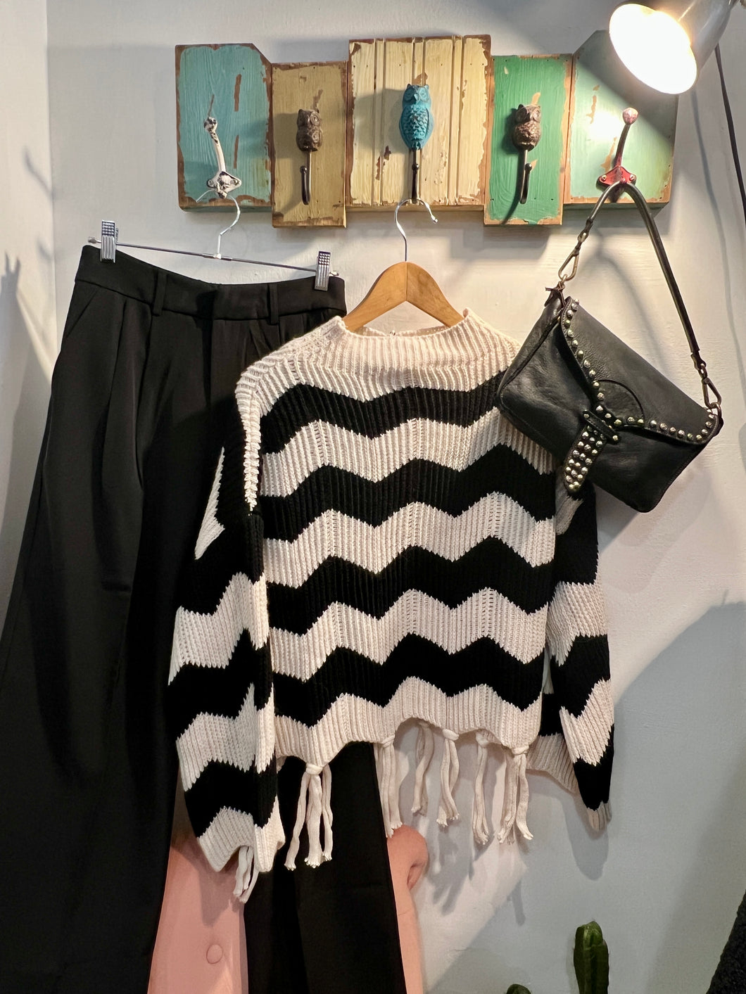 Susy Mix Maglia con nappine