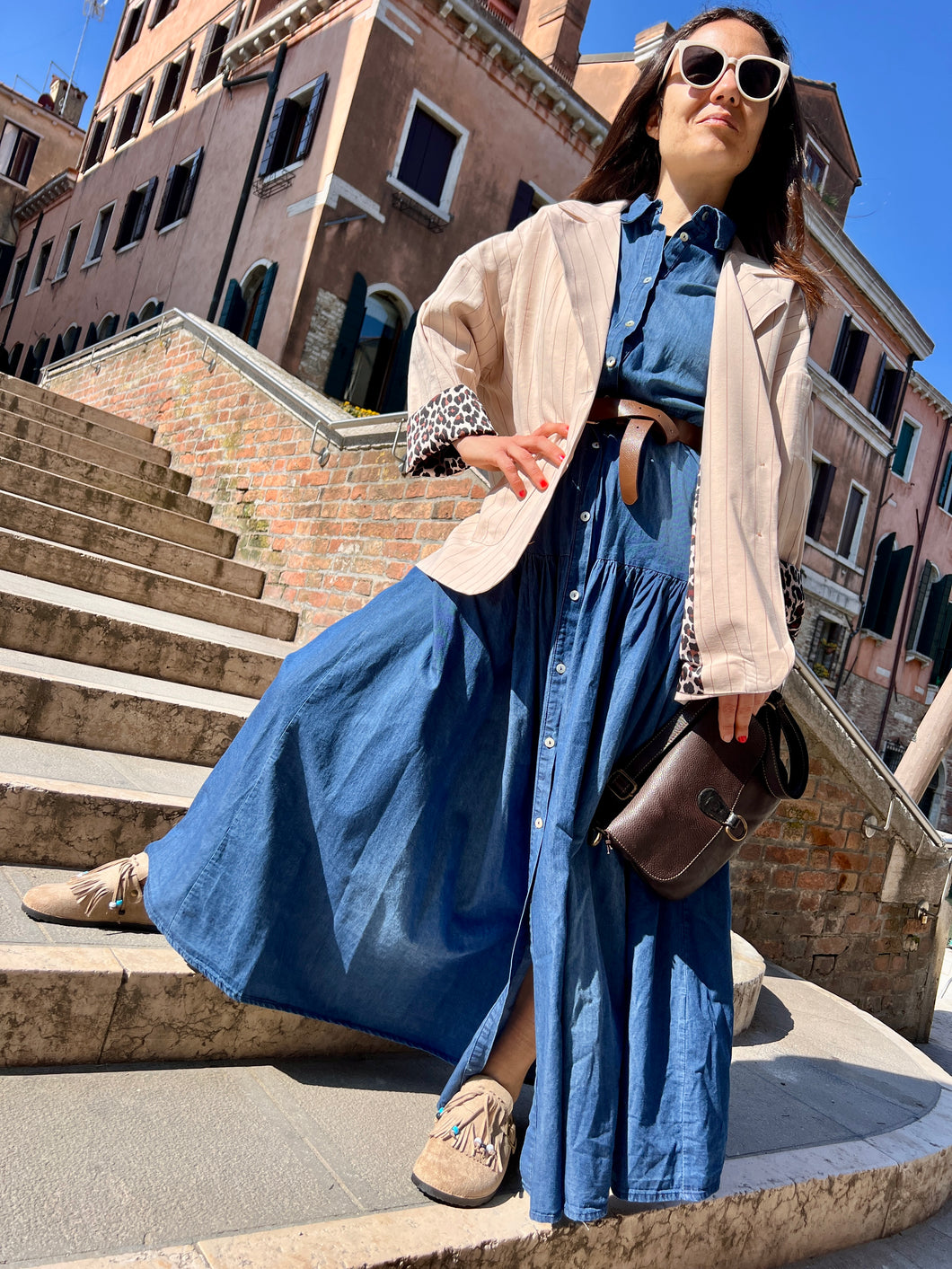 Susy Mix Abito Chambray