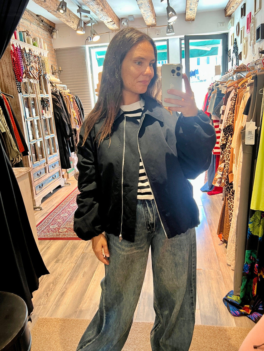 Bomber Cotone nero