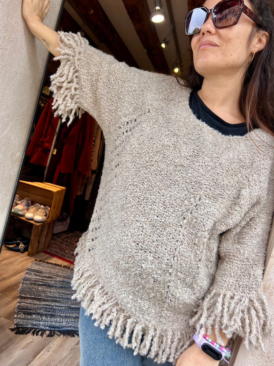 Maglione frange